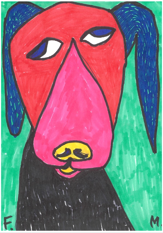 Self portrait as a stray dog (A5)