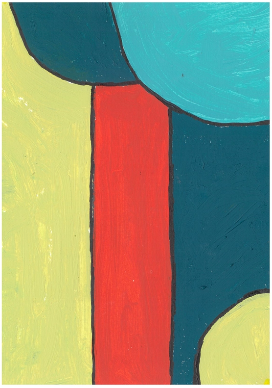 Red door between worlds (A5)